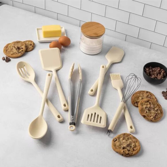 BNIB Core Kitchen 8-Piece Cooking Utensil Set, Cream - Picture 2 of 3